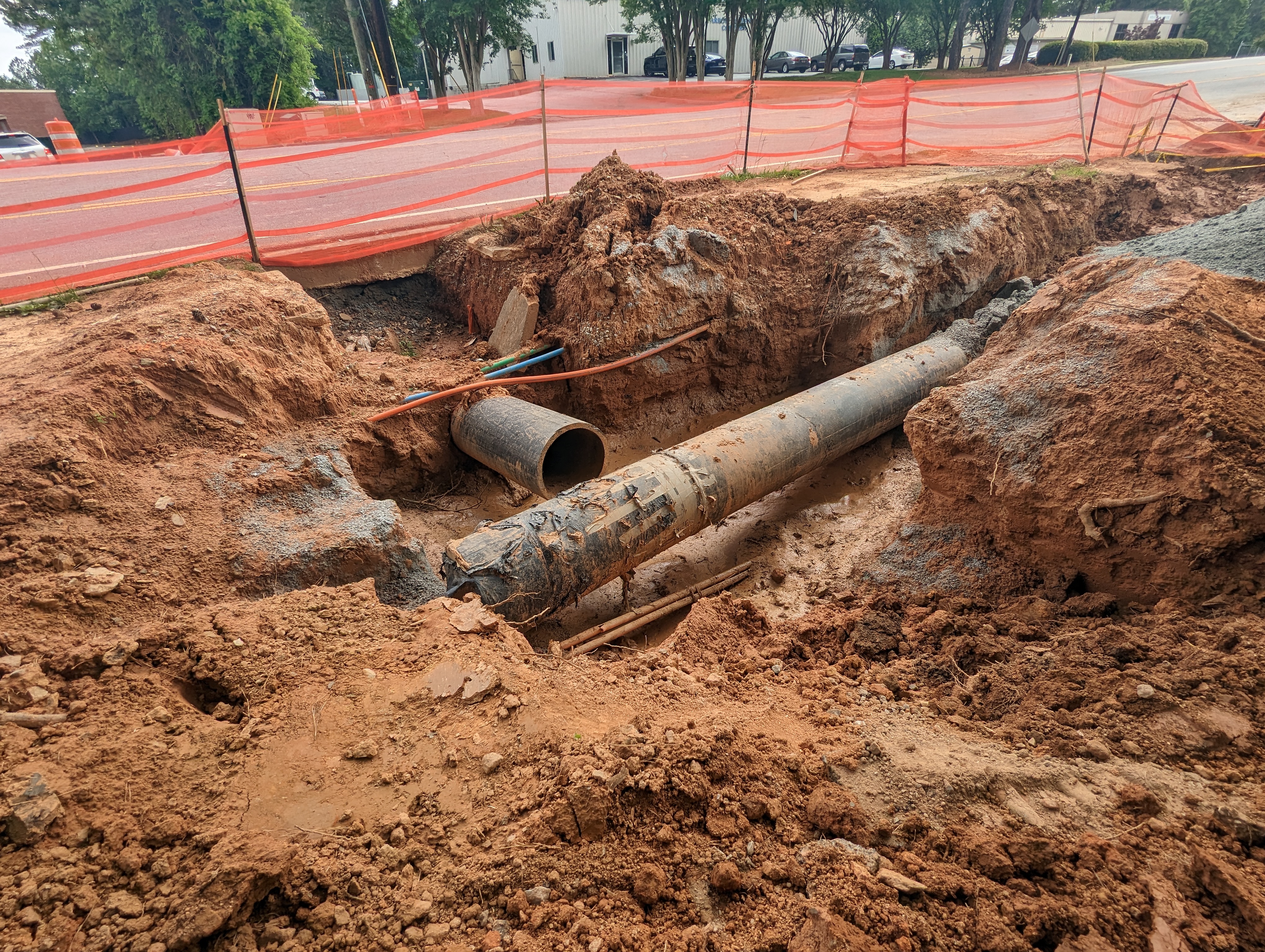 Tunnels being installed.