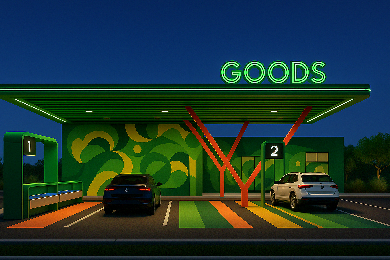 Goods store render