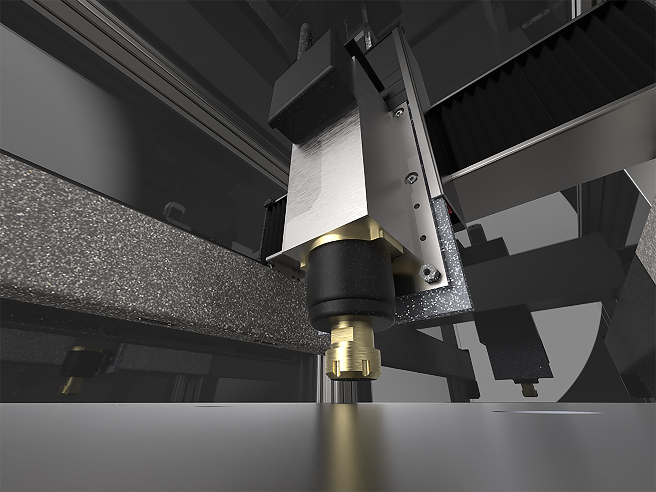 Inside view of the spindle.