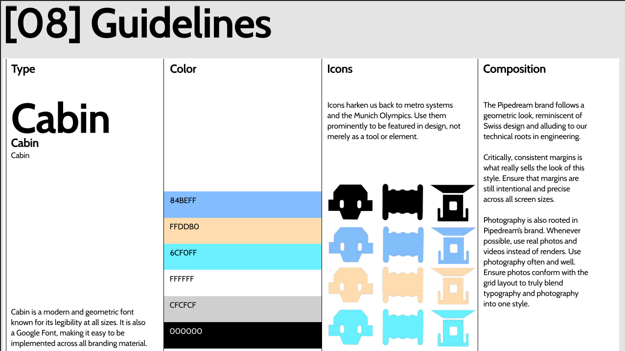Slide 8 of design deck.