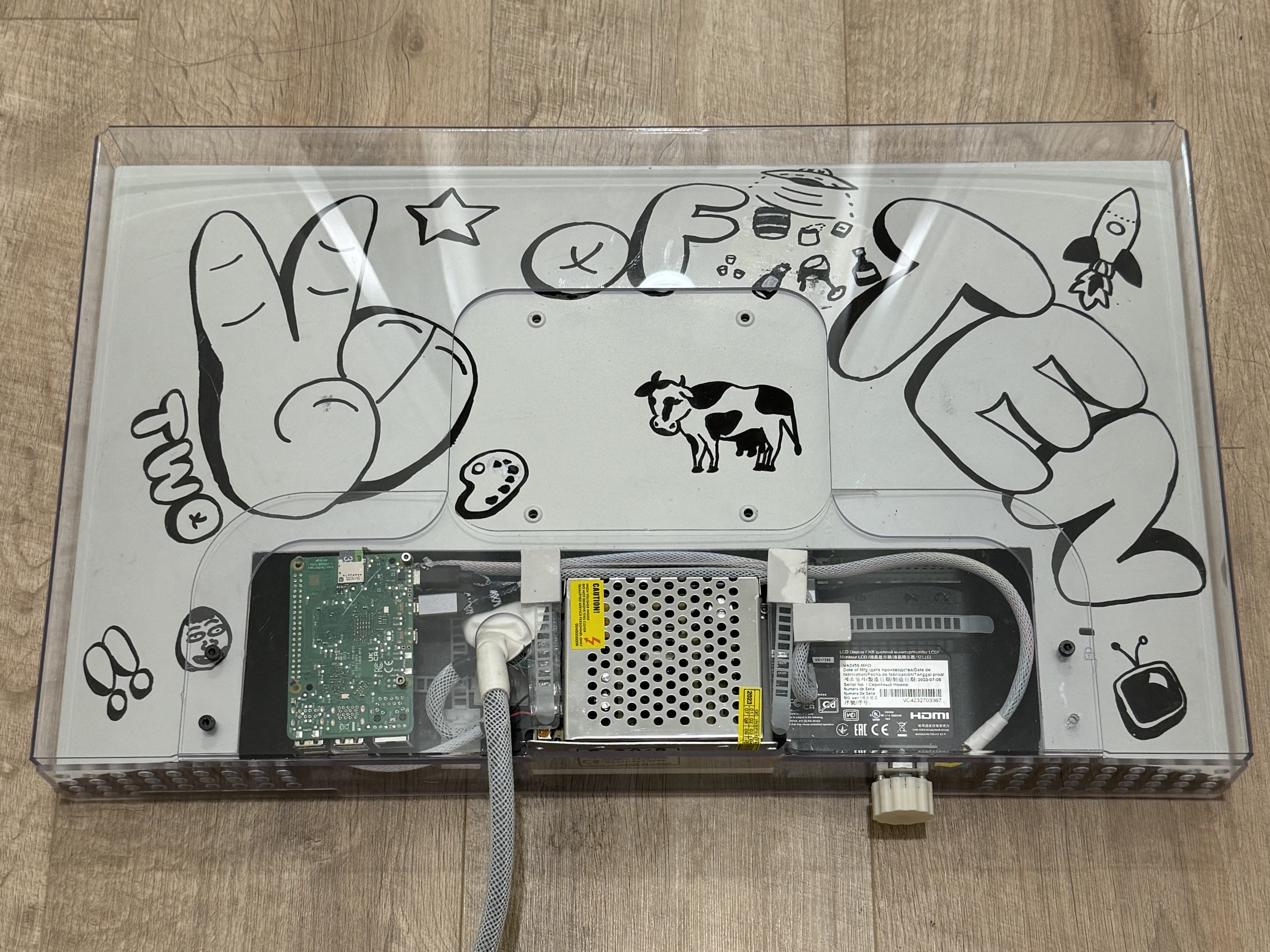 Back of second Portal prototype unit.