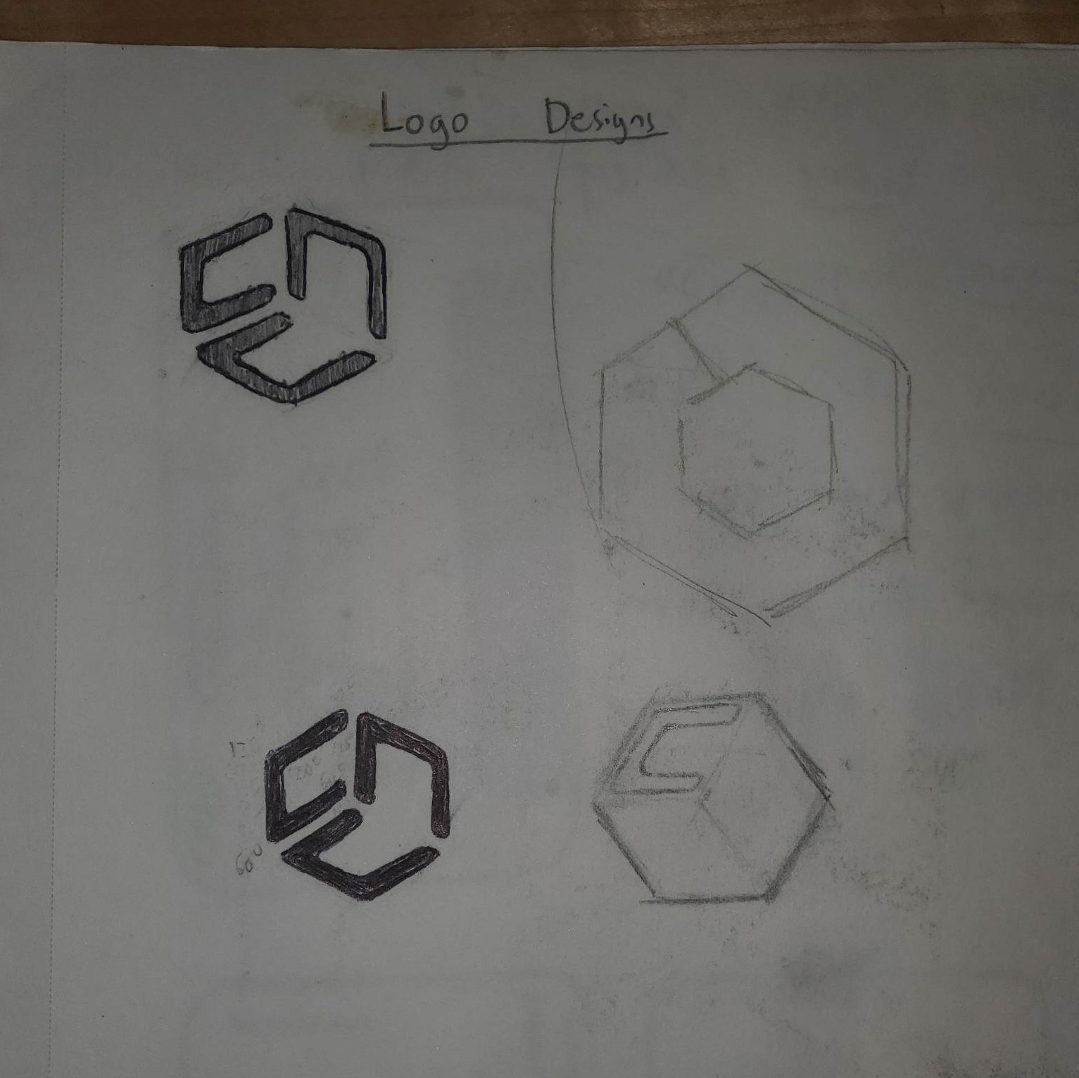 Refinement of logo ideas.